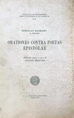 Orationes contra poetas. Epistolae