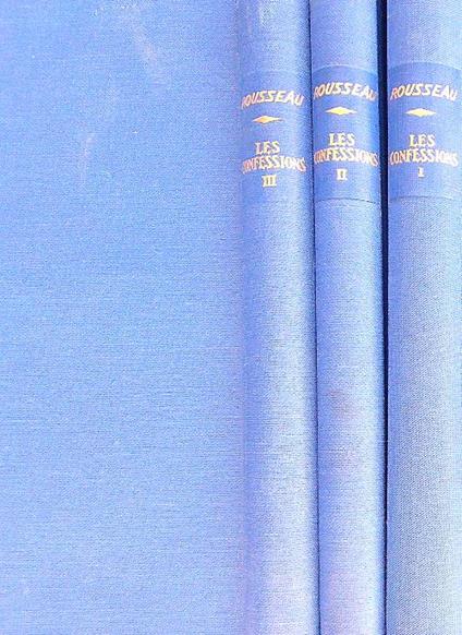 Les confessions. 3vv - Rousseau - copertina