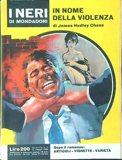 In nome della violenza - James Hadley Chase - copertina