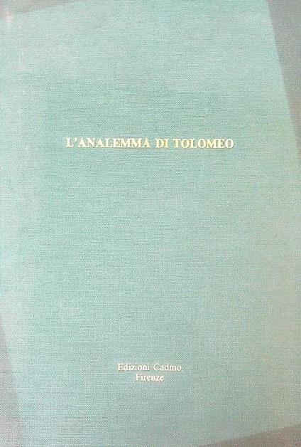 L' analemma di Tolomeo - Rocco Sinisgalli - copertina