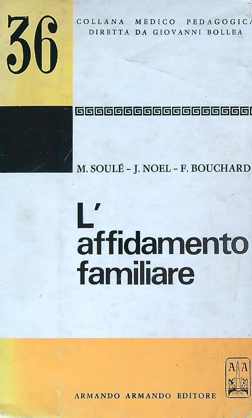 l' affidamento familiare : tecniche e indicazioni - copertina
