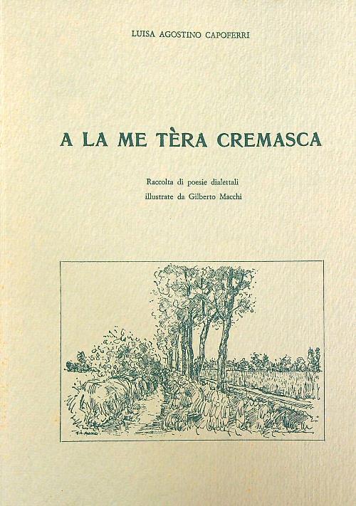A la me tera cremasca - Luisa Capoferri - copertina