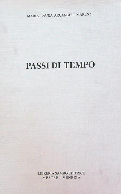 Passi di tempo - Maria Marenzi - copertina
