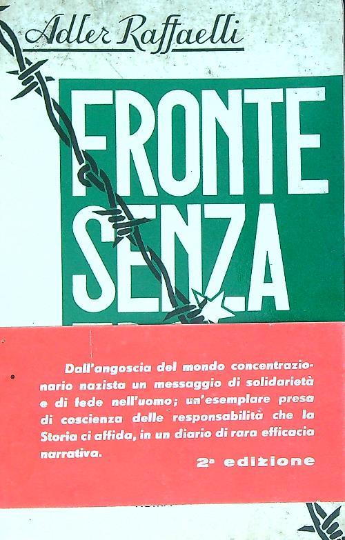 fronte senza eroi - Adler raffaelli - copertina