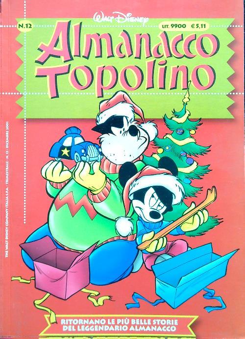 Almanacco Topolino N. 12 - Dicembre 2001 - Walt Disney - copertina