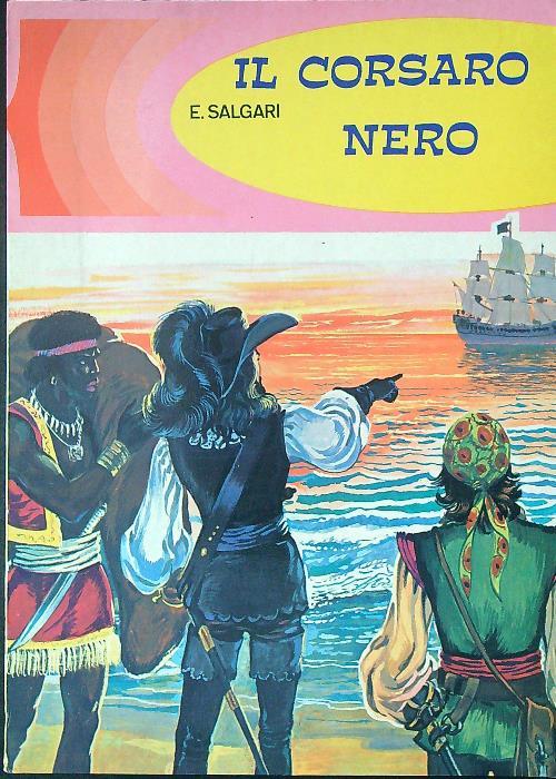 Il  corsaro nero - E. Salgari - copertina