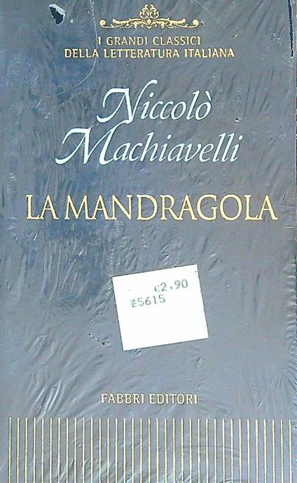 La mandragola - Niccolo Machiavelli - copertina