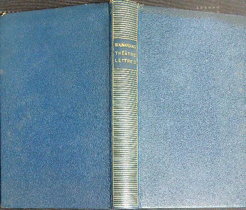 Theatre lettres relatives a son theatre  - Beaumarchais  - copertina