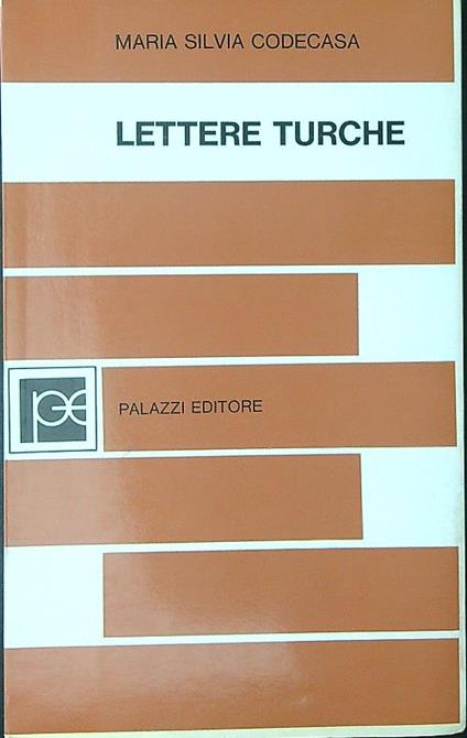 Lettere Turche - Maria Silvia Codecasa - copertina