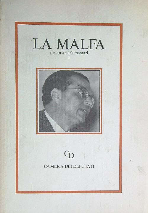 discorsi parlamentari. Vol 1 - La malfa - copertina