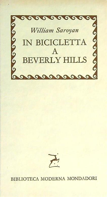 In bicicletta a Beverly Hills - William Saroyan - copertina