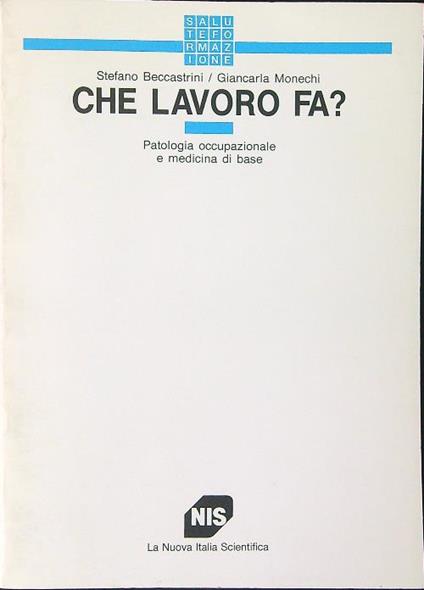 Che lavoro fa? - Stefano Beccastrini - copertina