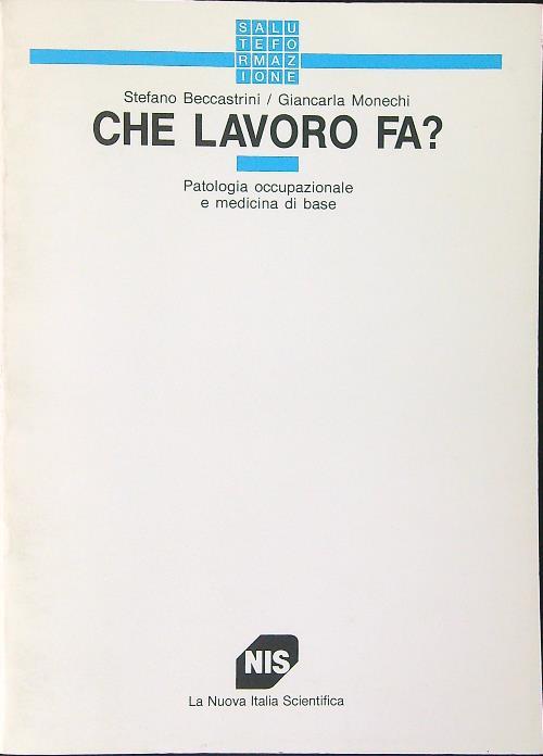 Che lavoro fa? - Stefano Beccastrini - copertina