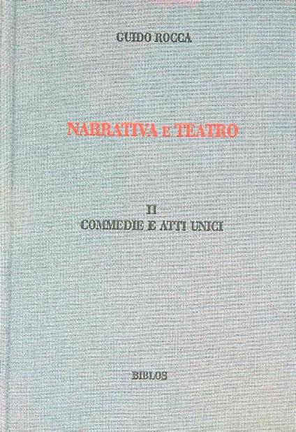 Narrativa e teatro. Vol II - Guido Rocca - copertina