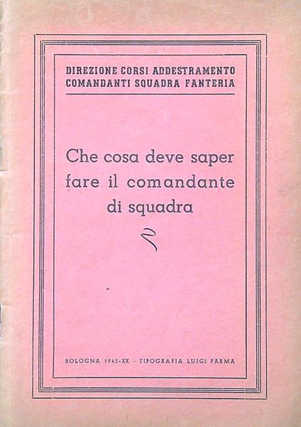 Che cosa deve saper fare il comandante di squadra - copertina
