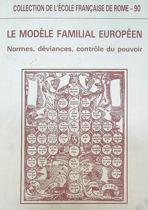 Le modèle familial européen. Normes déviances controle du pouvoir - copertina