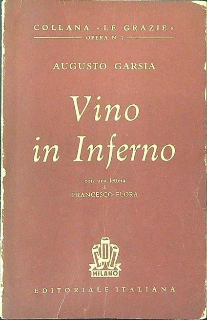 Vino in inferno - Augusto Garsia - copertina