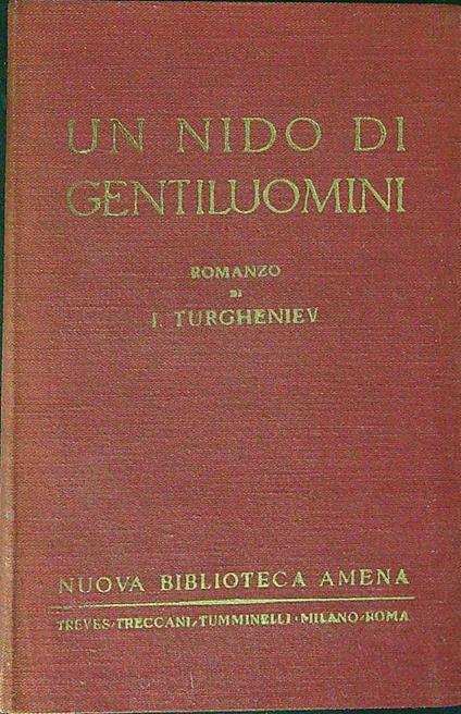 Un  nido di gentiluomini - I. Turgheniev - copertina