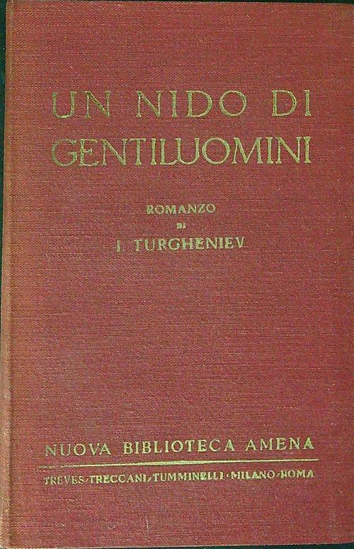 Un  nido di gentiluomini - I. Turgheniev - copertina