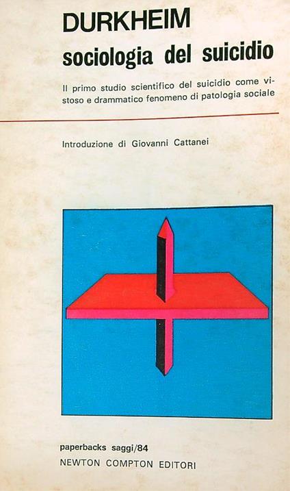 sociologia del suicidio - Durkheim - copertina