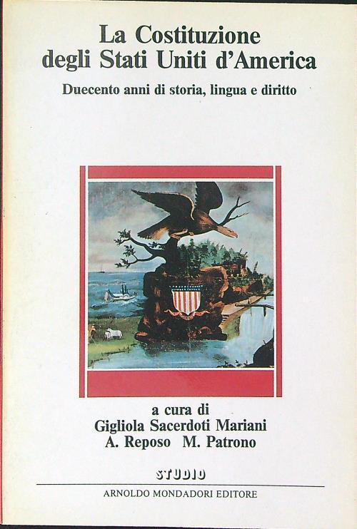 La  costituzione degli Stati Uniti d'America - copertina
