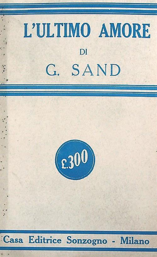 L' ultimo amore - Giorgio Sand - copertina