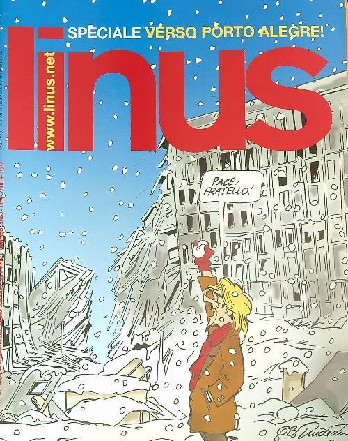 Linus Speciale verso porto alegre - Gennaio 2002  - copertina