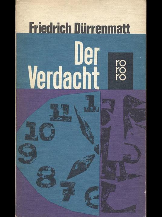 Der Verdacht - Friedrich Durrenmatt - copertina