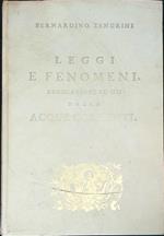 Leggi e fenomeni, regolazioni ed usi delle acque correnti 