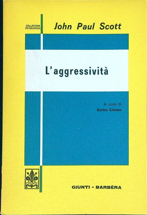 L' aggressività - Joseph Scott - copertina