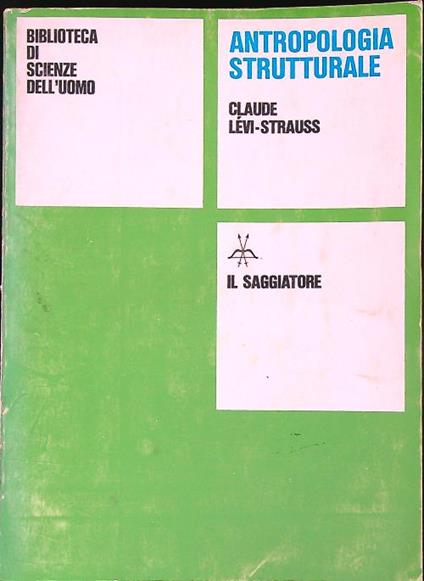Antropologia strutturale - Claude Levi-Strauss - copertina