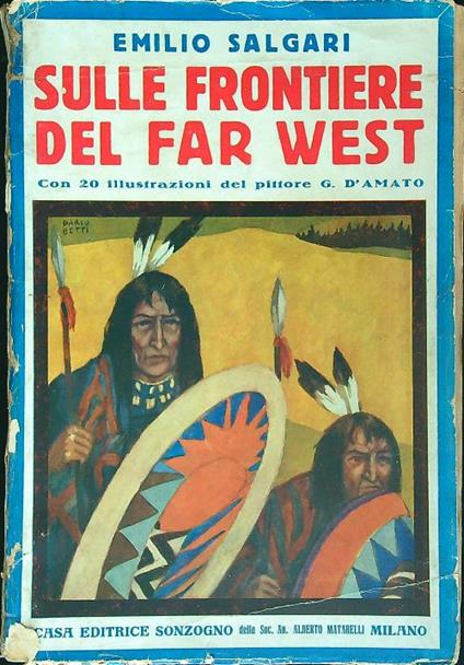 Sulle frontiere del Far-West - Emilio Salgari - copertina