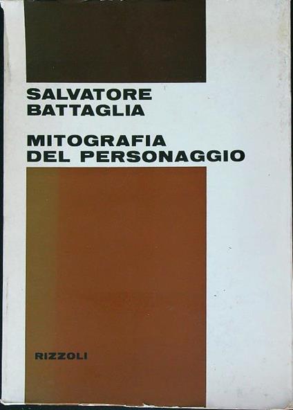 Mitografia del personaggio - Salvatore Battaglia - copertina