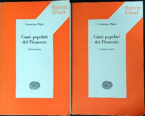 Canti popolari del Piemonte 2 Volumi - Costantino Nigra - copertina
