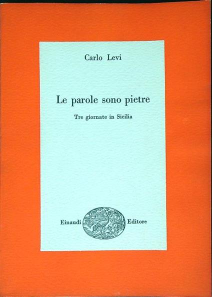 Le parole sono pietre - Carlo Levi - copertina