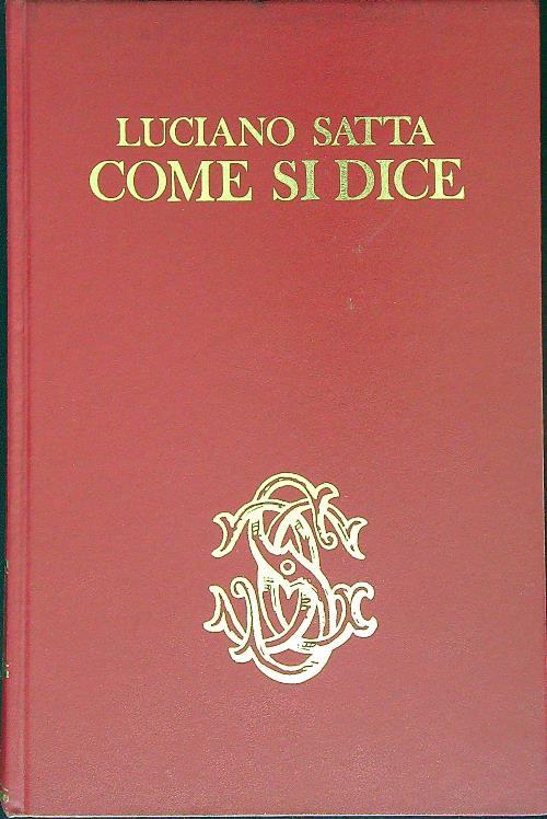 Come si dice - Luciano Satta - copertina