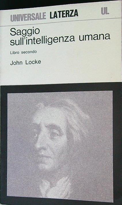 Saggio sull'intelligenza umana. Libro secondo - John Locke - copertina