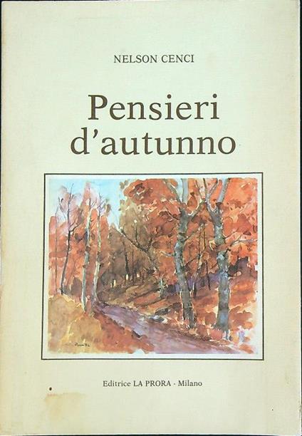 Pensieri d'autunno  - Nelson Cenci - copertina