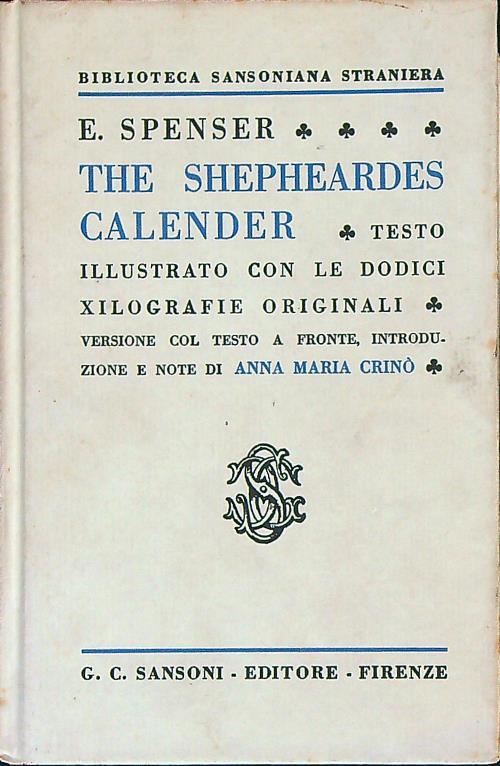 The Shepheardes Calender - Edmund Spenser - copertina