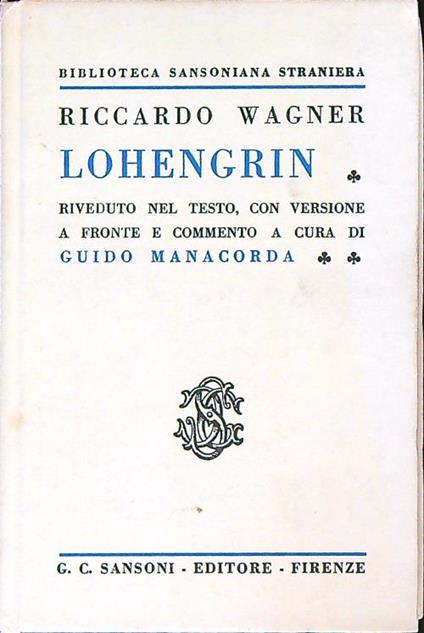 Lohengrin - Riccardo Wagner - copertina