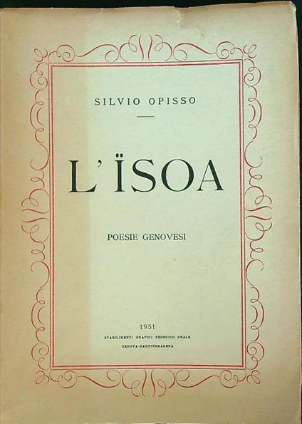 L' isoa - Silvio Opisso - copertina