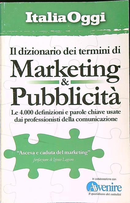 Il dizionario dei termini Marketing & Pubblicità - copertina