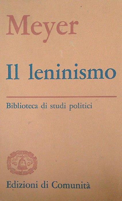 Il leninismo - Meyer - copertina