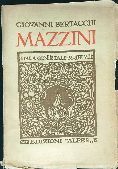 mazzini - Giovanni bertacchi - copertina