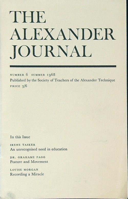 The alexander Journal 6/1968 - copertina