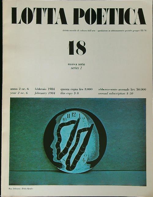 Lotta poetica Nuova serie/ n. 6 - febbraio 1984 - copertina