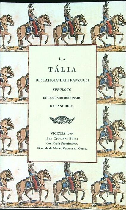 La talia descatigia dai franzuosi  - copertina