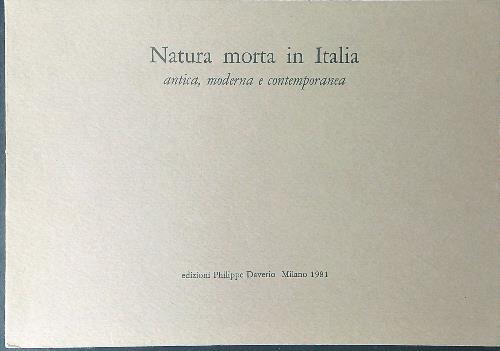 Natura morta in Italia - copertina