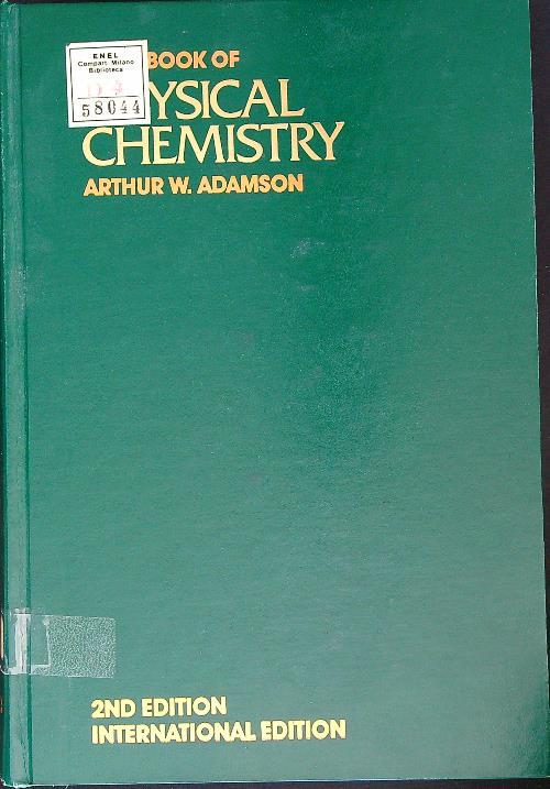 A Textbook of Physical Chemistry   - Arthur Adamson - copertina