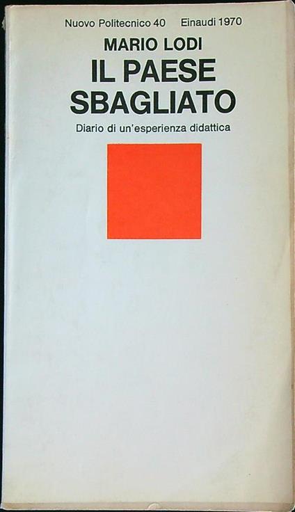 Il  Paese sbagliato - Mario Lodi - copertina